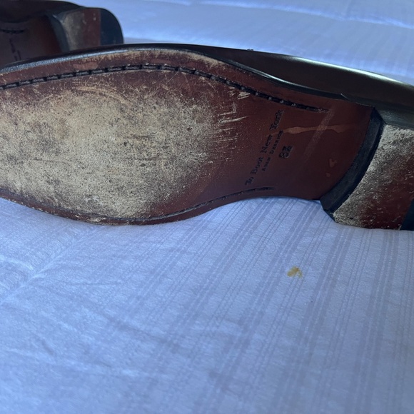 Brown Penny Loafers To Boot "Francis" size 8 1/2 - Picture 10 of 12